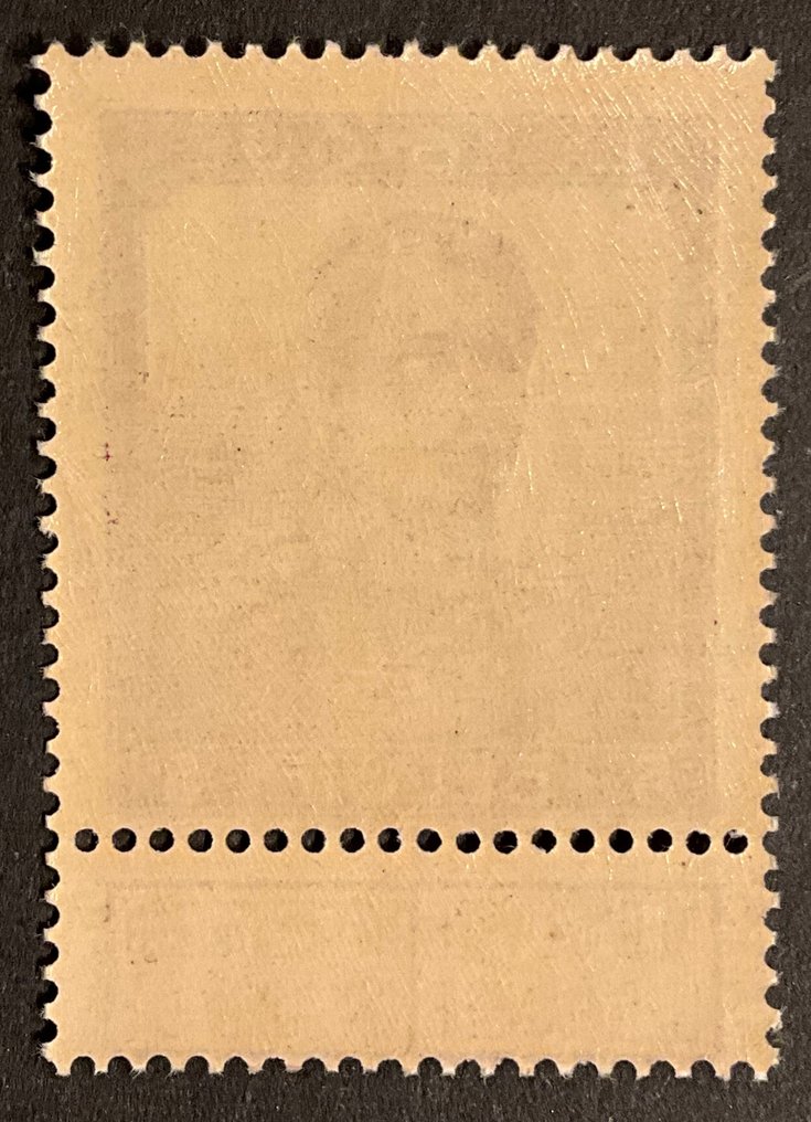 比利時 1912 - Albert I 'Pellens' — 最高价值 — '5fr wijnrood' — 精彩的中心装饰 - OBP/COB 122 #1.0