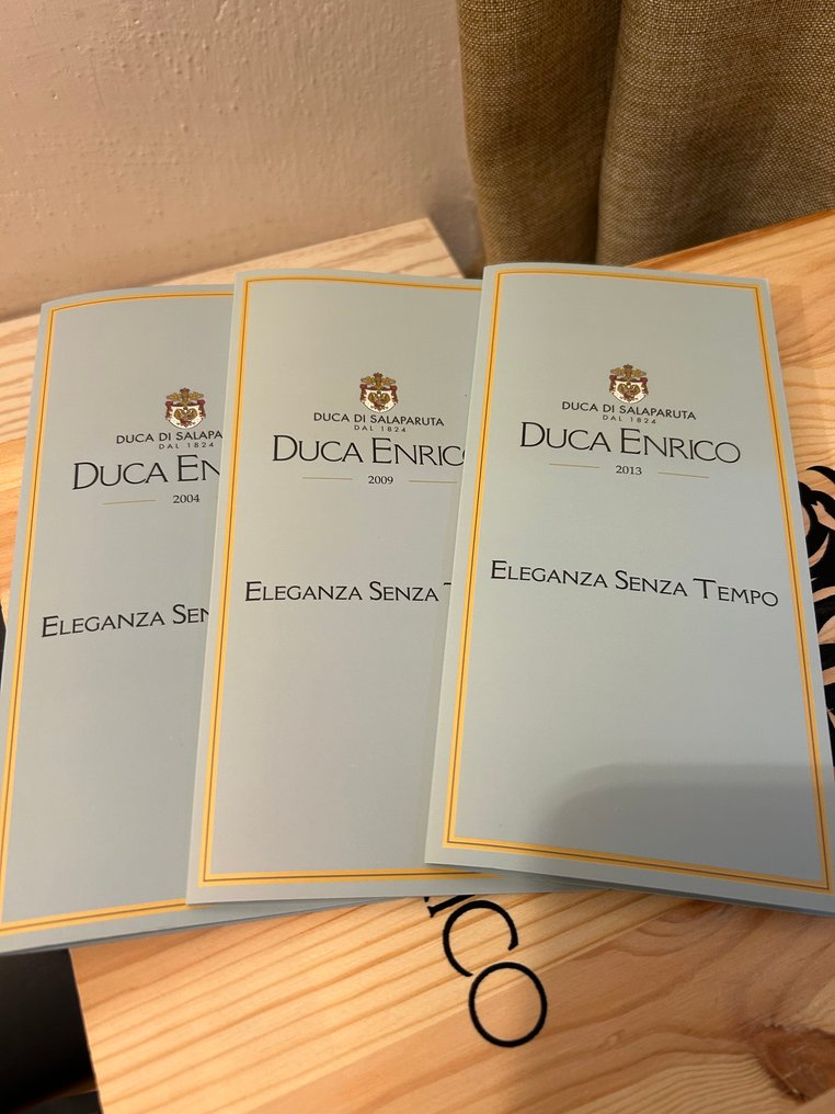 Duca di Salaparuta,Duca Enrico Annate Storiche - Sicilien DOC - 3 Flaskor (0,75L) #3.2