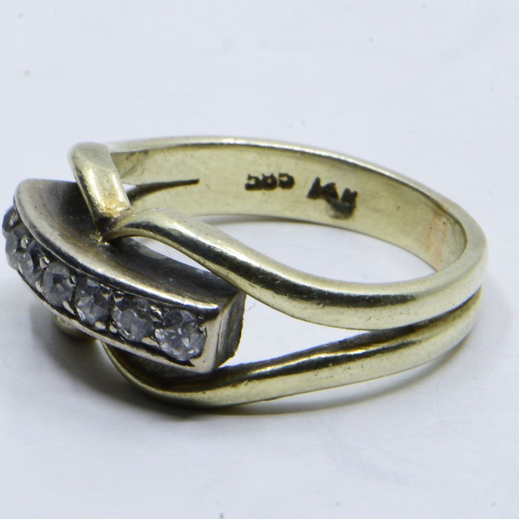 Gyűrű - 14 kt. Fehér arany - 0.31ct. tw. Gyémánt (Természetes) #1.0