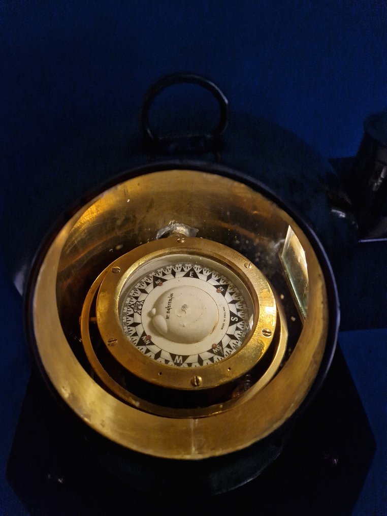 Πυξίδα - Ορείχαλκος, Γυαλί, Ξύλο - Henry Browne & Son / Sestrel - NF Maritime B #3.2