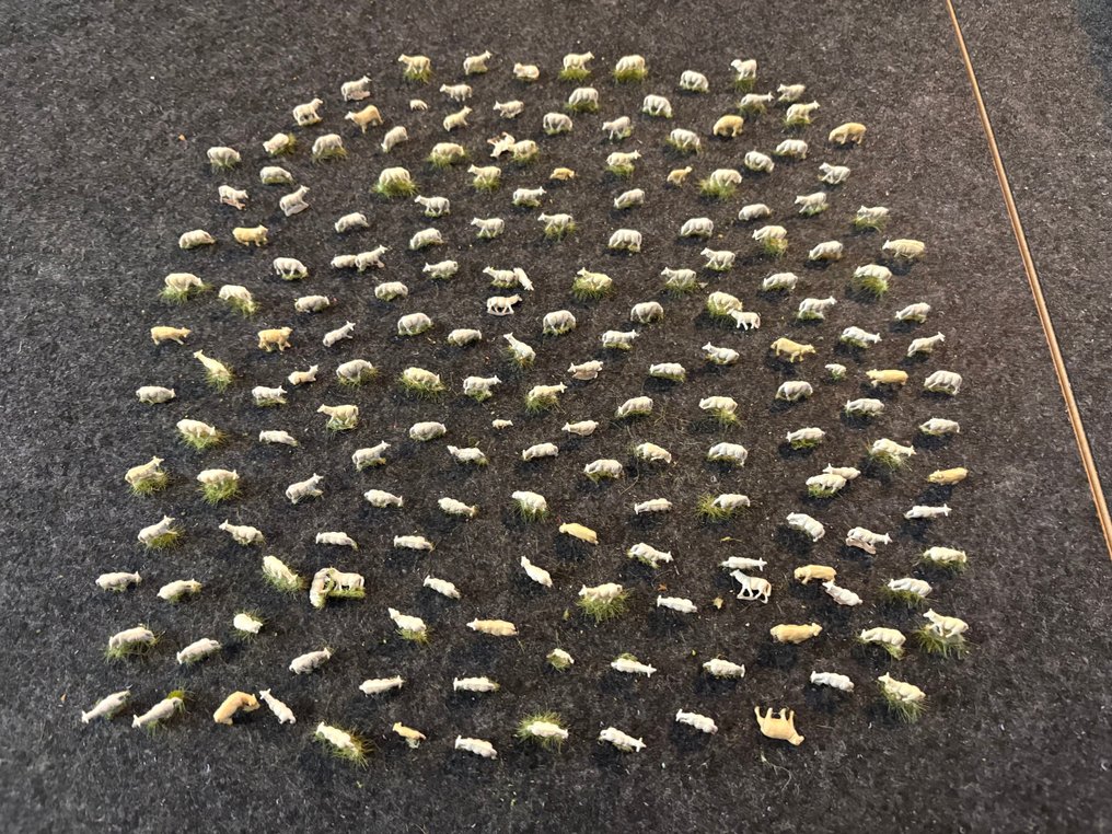 ander H0 - Peisaj machetă tren (187) - Colecție mare de oi și miei #1.0