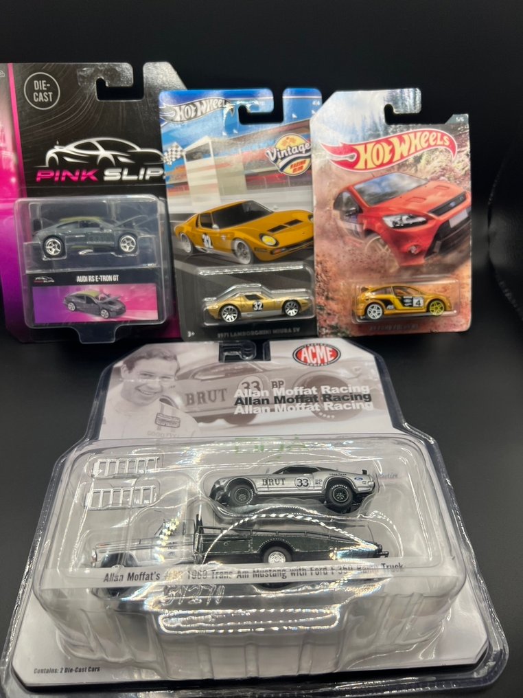 Hot Wheels, ACME 1:64 - Modelbil  (4) - Hot Wheels ACME 4-Car Set #1.0