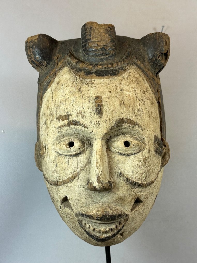 老式传统正宗非洲IGBO舞蹈面具 - 尼日利亚。  (没有保留价) #4.3