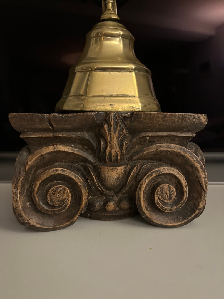  (十字架状)耶稣受难像 - 黄铜色, 木 - 1850-1900 - 43 厘米  #4.3