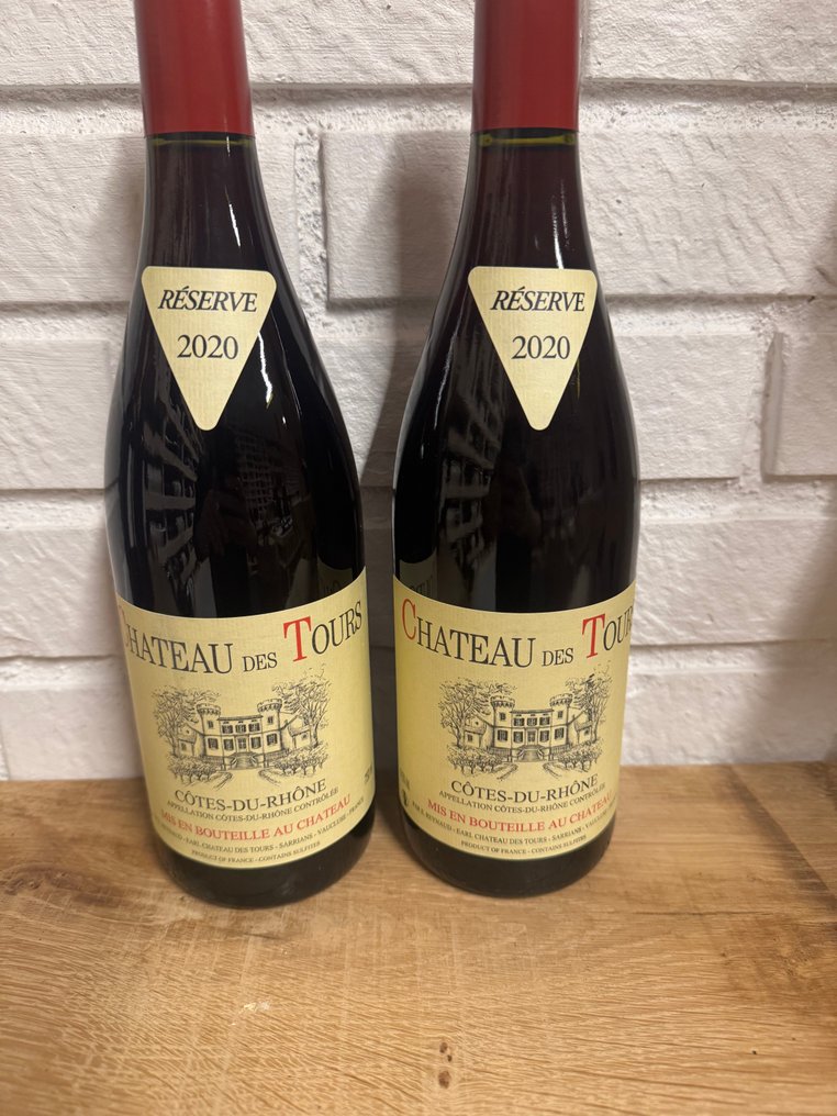 2020 Chateau des Tours - Cotes du Rhone Reserve - 2 Bottles (0.75L) #1.0