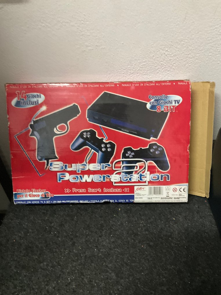 Super Powerstation - 8-BIT (clone) - Famicom clone system that looks like a PS2 - Konsola do gier wideo - W oryginalnym pudełku #4.3
