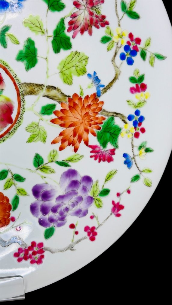 大号粉彩家族瓷盘 - 中国 - 20世纪 #4.3