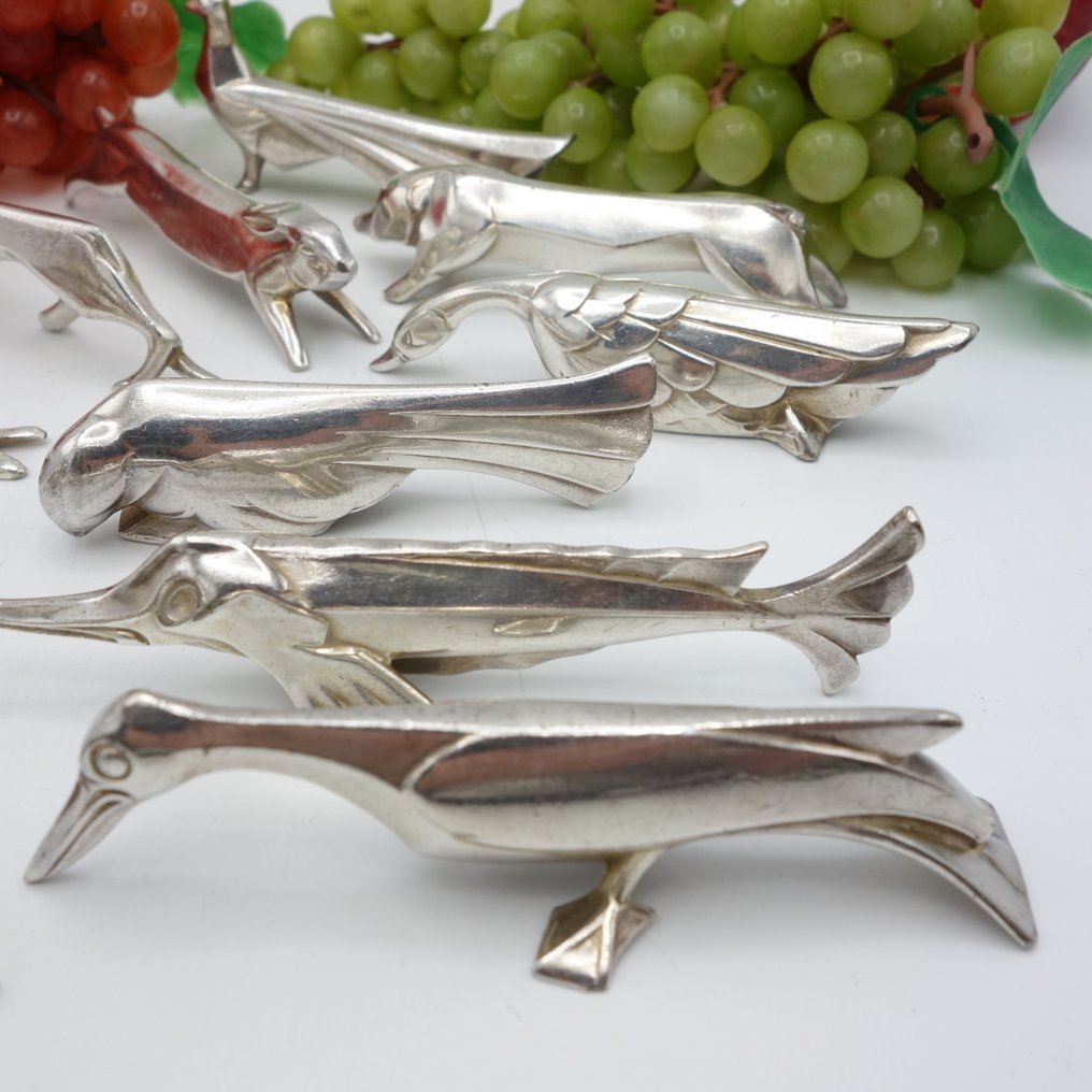 Christofle, Gallia - Eugene Volynkine - Knife rest - Silverplated - Set of 12 #3.2