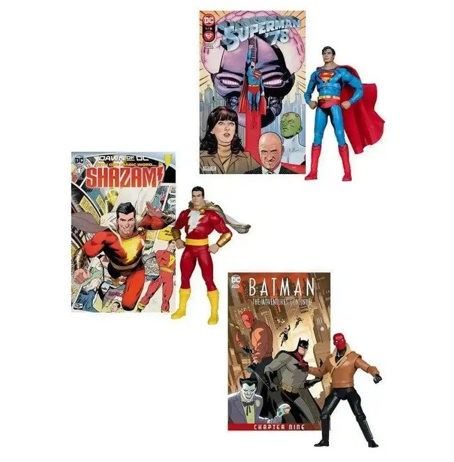 DC Direct - Actionfigur Shazam, Superman 78, Red Hood, Batman - 2010-2020 - USA #1.0