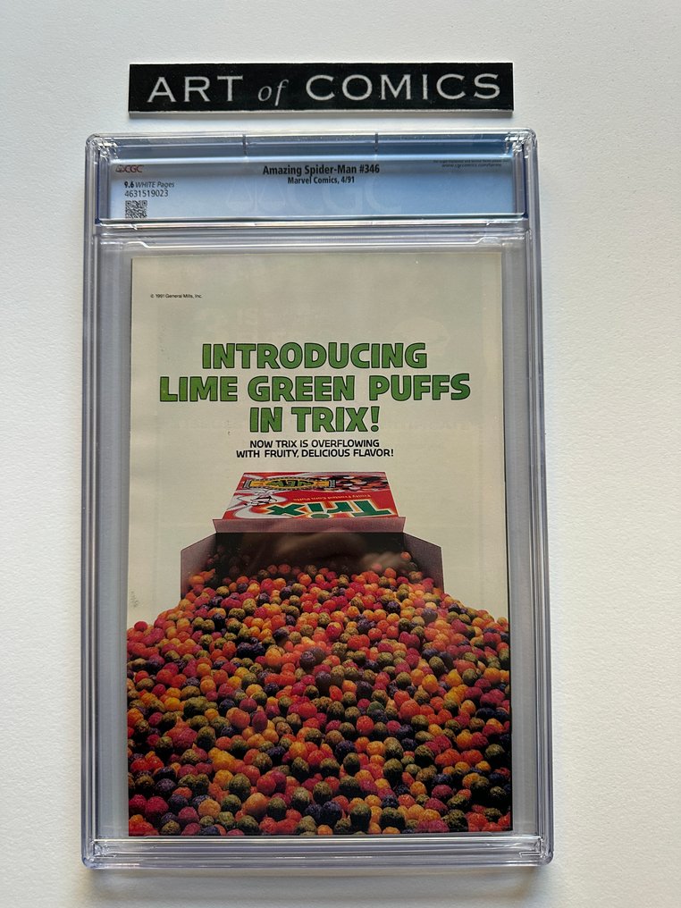 The Amazing Spider-Man #346 - Venom Appearance - CGC 9.6 - Extremely High Grade!!!! - White Pages! - 1 Graded comic - First edition - 1991 #1.0