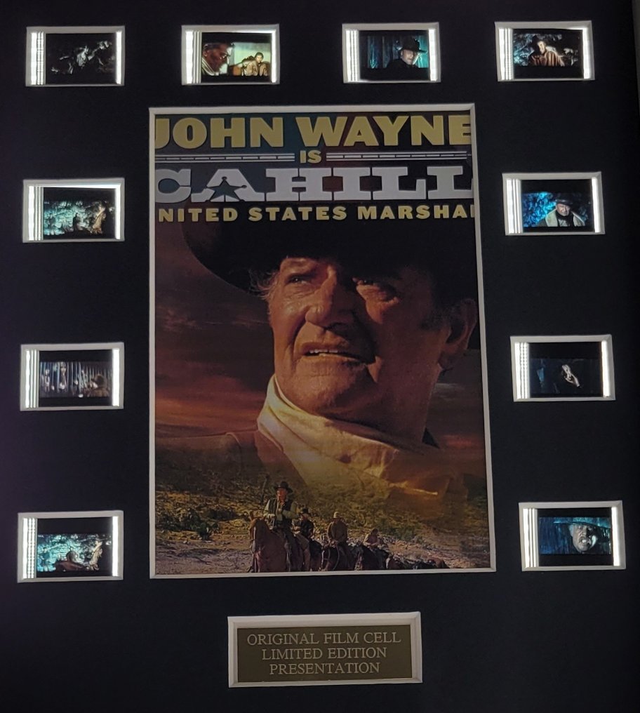 John Wayne - Cahill U. S. Marshal - Framed Film Cell Display with COA #3.2