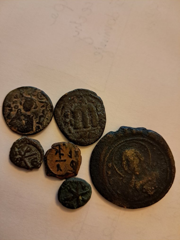Βυζαντινή αυτοκρατορία Lot of 6 Æ coins (χωρίς τιμή ασφαλείας) #1.0