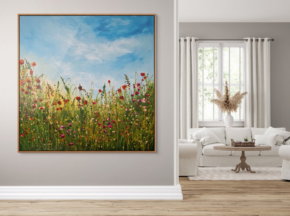 Irina Morisch - floral painting -Summer garden- square XXL- #2.1