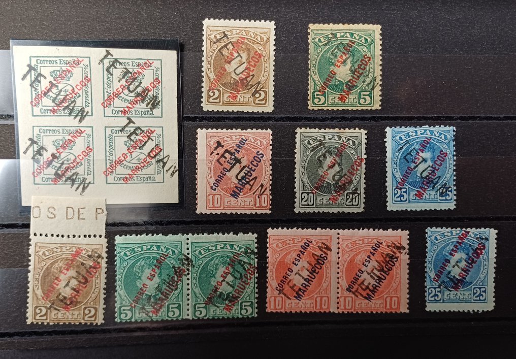 Morocco 1908/2028 - Overloaded Morocco series in Tétouan. - Edifil N23/28 #1.0