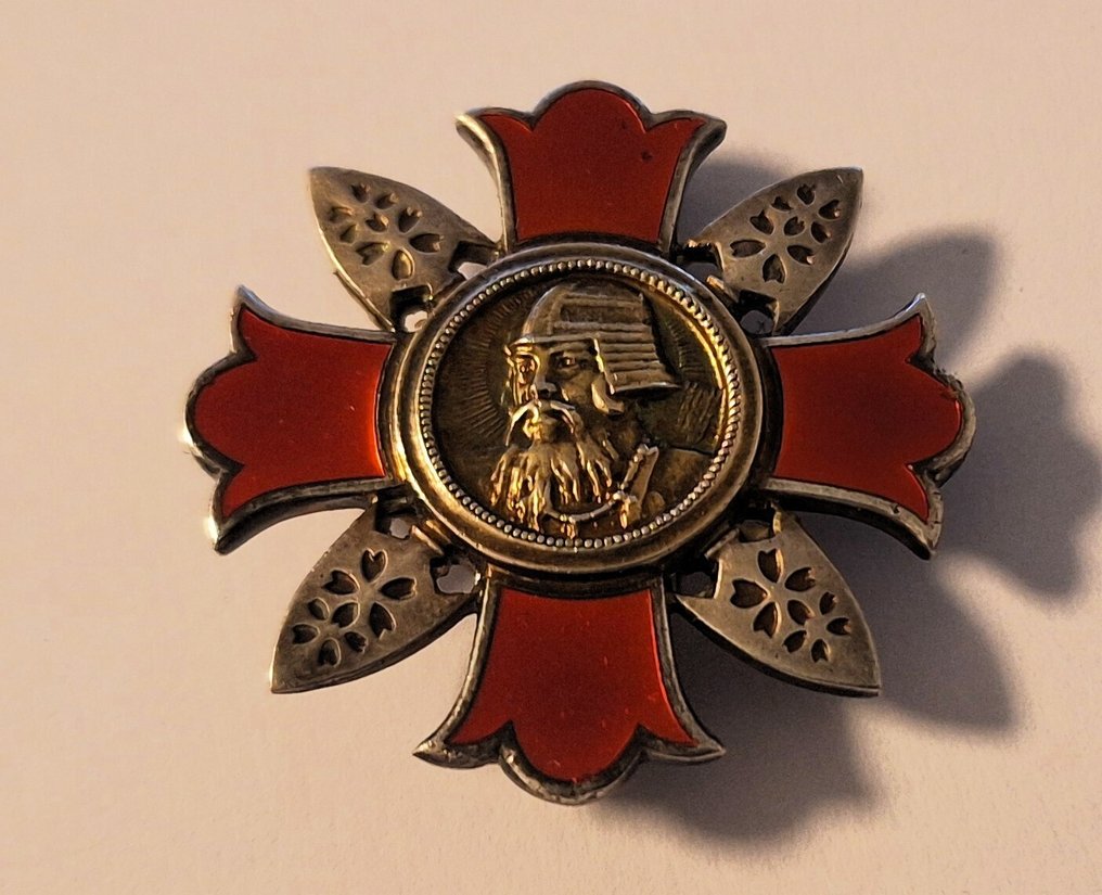 日本 - 陆军/步兵 - 奖章 - Wounded silver and gold  badge Sen Sh, Shoigunsho #1.0