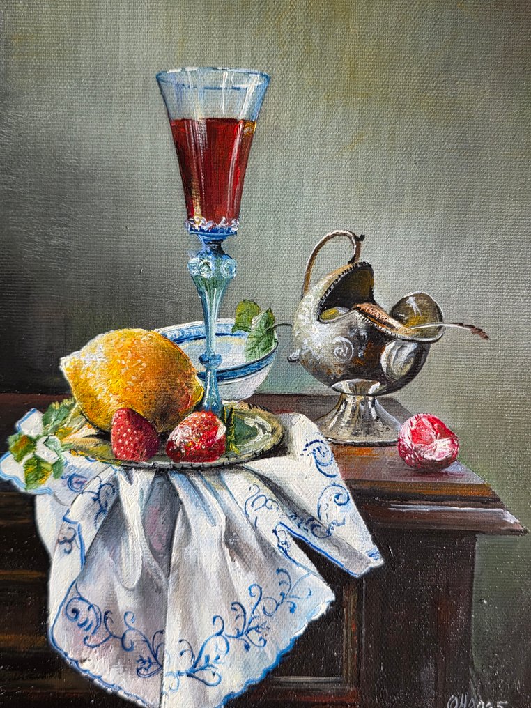 Alexander Nakonechnyi (XX-XXI) - Still life with wine #2.1