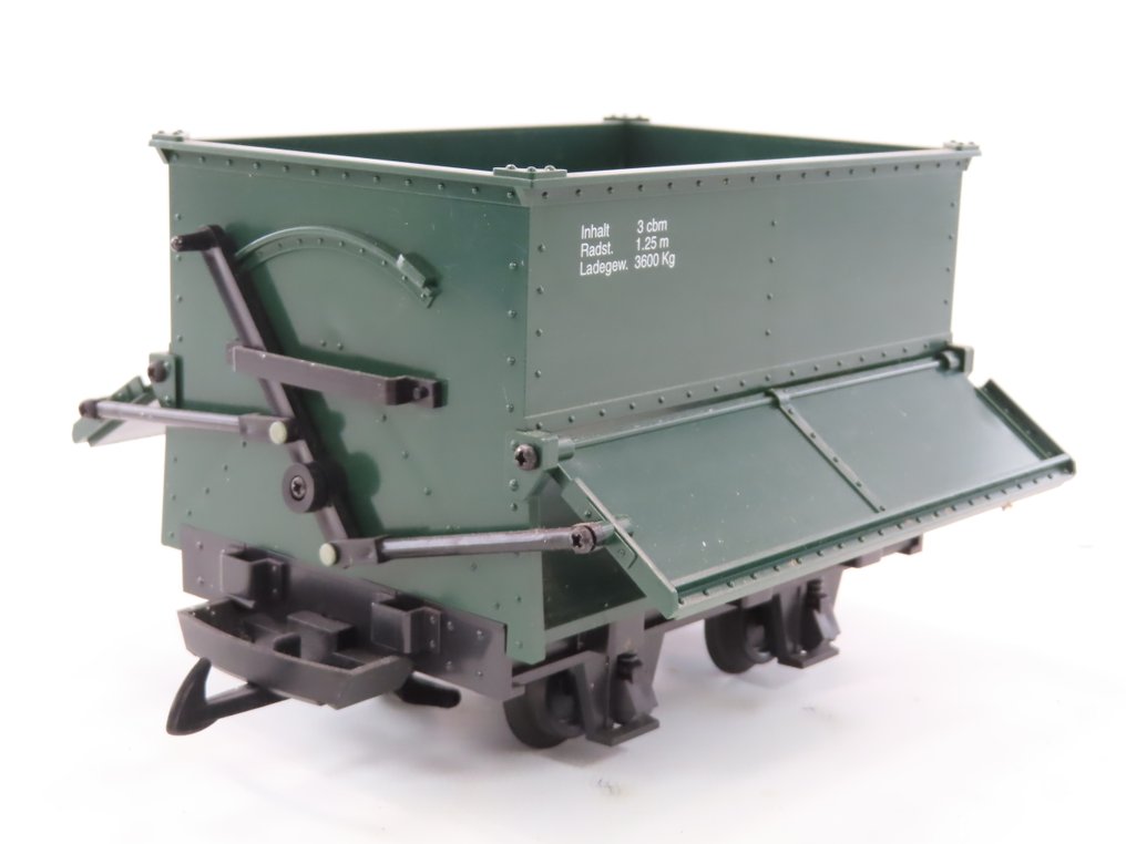LGB G - 40910 - Carrozza merci di modellini di treni (2) - 2x 2-assige 'Feldbahn' sciatori/auto-scaricatori. - Privaat #4.3