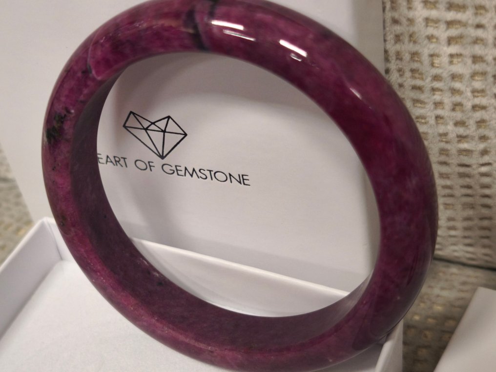 Χωρίς Αποθεματικό - Πιστοποιημένο από ALGT - Αποκλειστικό και Υψηλής Ποιότητας φυσικό βραχιόλι με Επιμελώς κομμένο και στιλβωμένο από έναν μόνο λίθο- 82.26 g #1.0