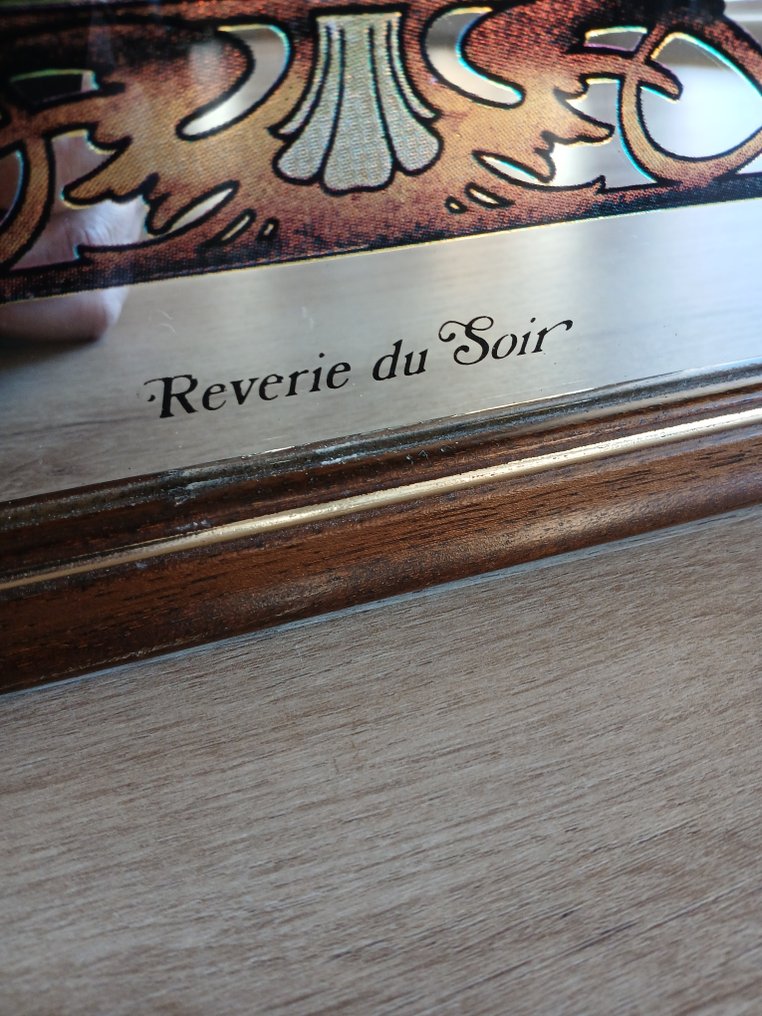 No reserve price! - Spegel (2)  - Glas, Trä - Efter Alphonse Mucha #1.0