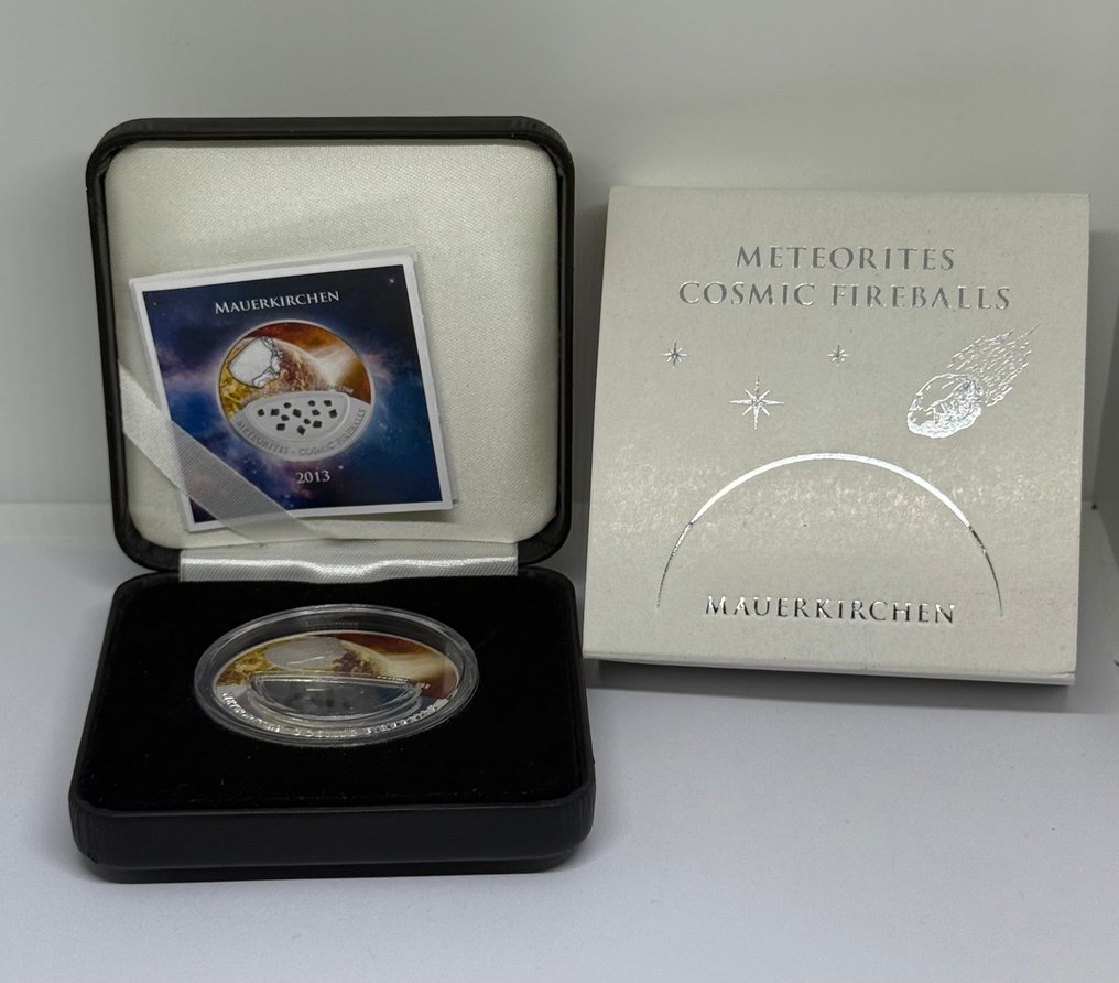 Fiji. 10 Dollars 2013 Meteoriten - Cosmic Fireballs - Austria Mauerkirchen 1768 (Zonder minimumprijs) #2.1