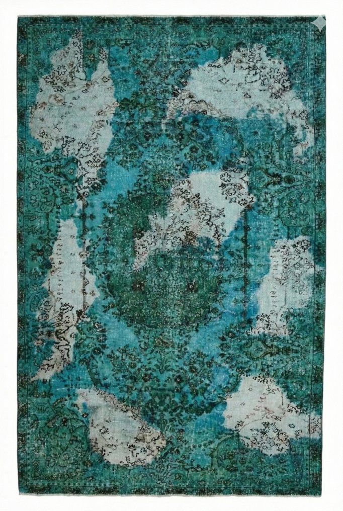 Εντυπωσιακό τυρκουάζ κλασικό. - Χαλί - 285 cm - 170 cm - με πιστοποιητικό #1.0