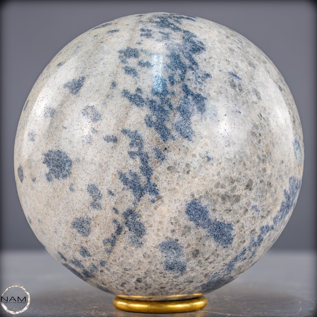 K2 sphere from Madagascar. The harmony of granite and azurite.- 2937.74 g #2.1
