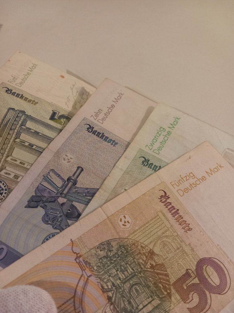 Germany, Federal Republic. - 5 Banknotes Mark - Various Dates  (χωρίς τιμή ασφαλείας) #1.0