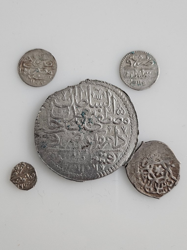 奥斯曼帝国. Lot of 5 silver coins  (没有保留价) #1.0