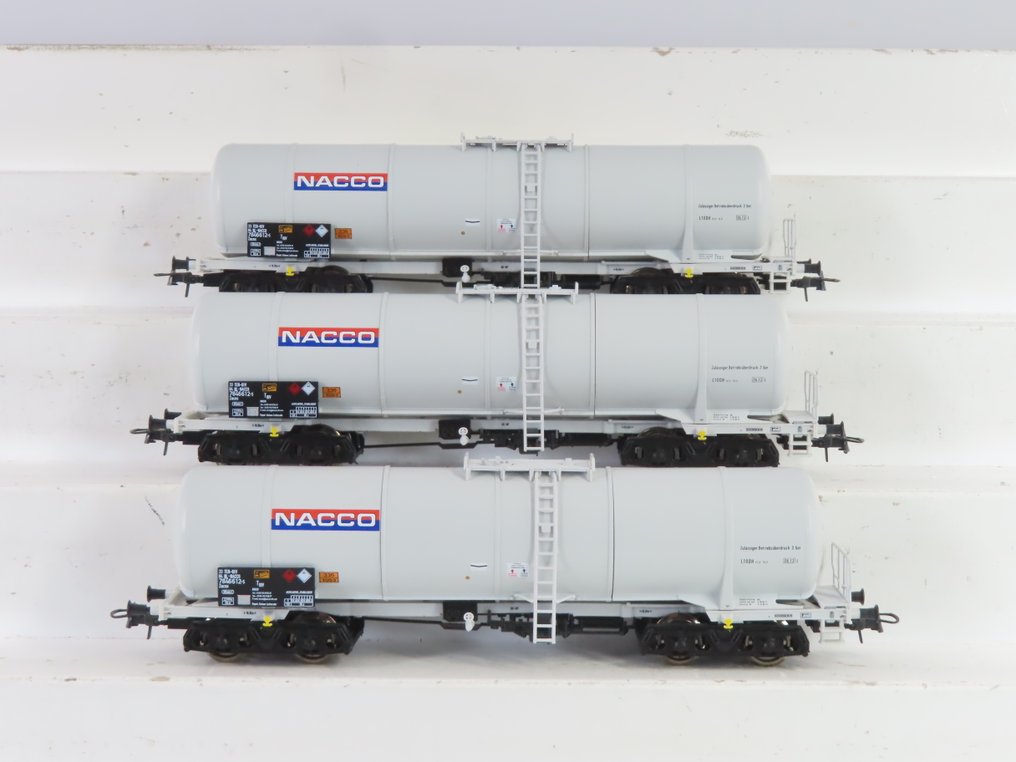 Roco H0 - 66459 - Carrozza merci di modellini di treni (3) - 3 carri cisterna a quattro assi 'NACCO' - NS #1.0