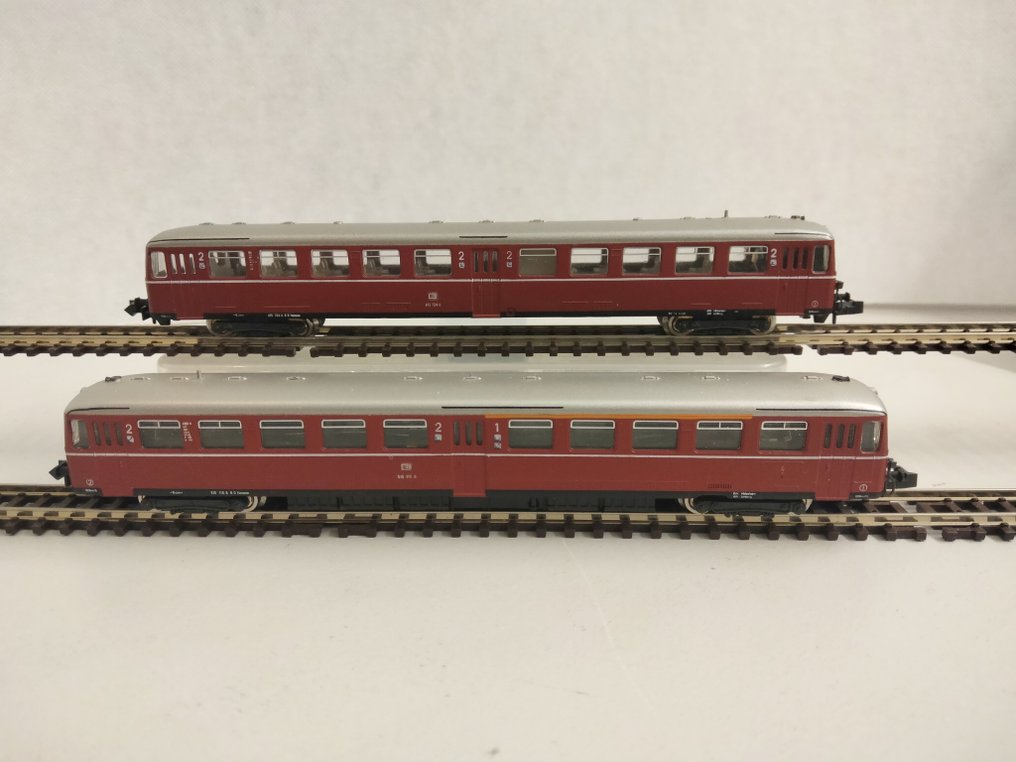Kato N - Model train railcar (2) - Diesel railcar BR515 118-8 and trailer car BR 815 724-0 - DB #2.1