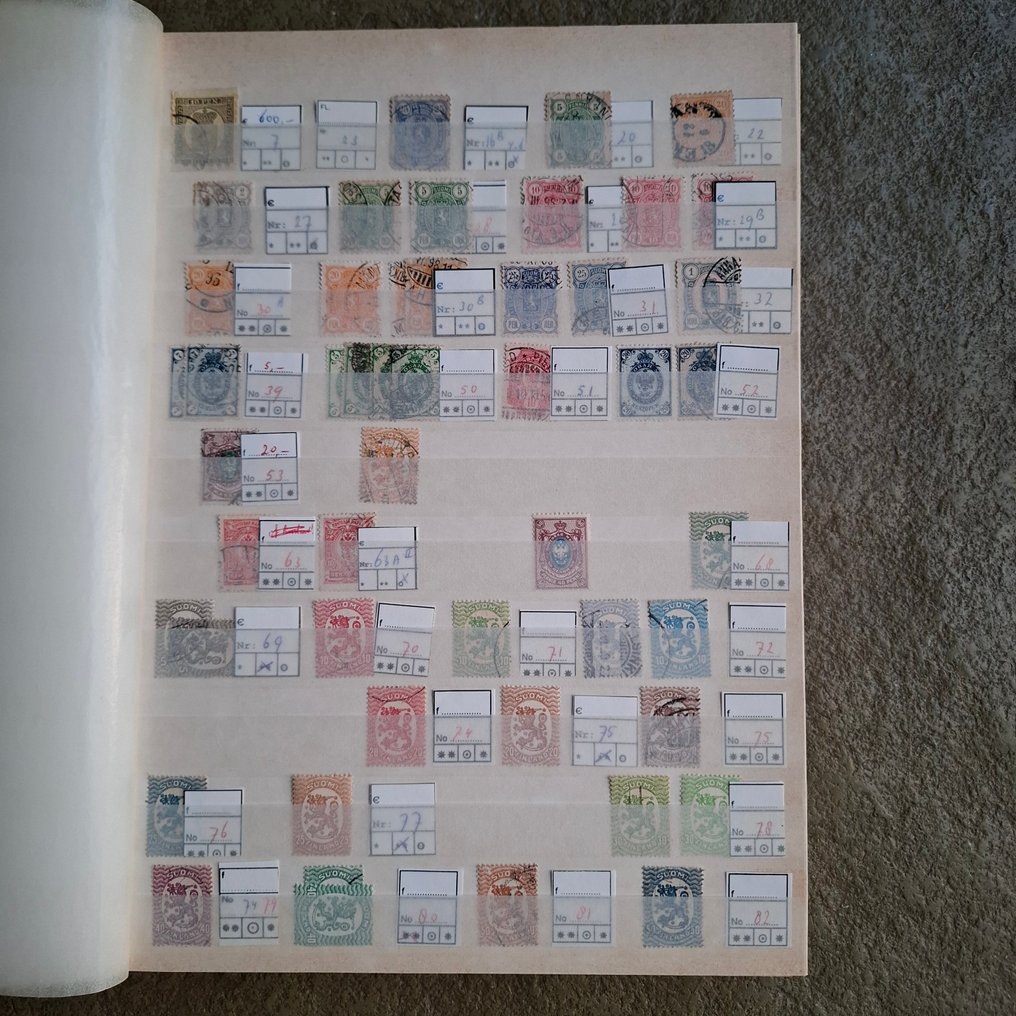 Finland 1870/2010 - Collection of postage stamps, mostly canceled or unused, in a thick stockbook. #2.1
