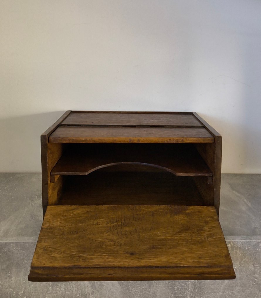 Rack - Mahogany - Drop-front / drawer cabinet, handmade with only dovetail joints. #4.3