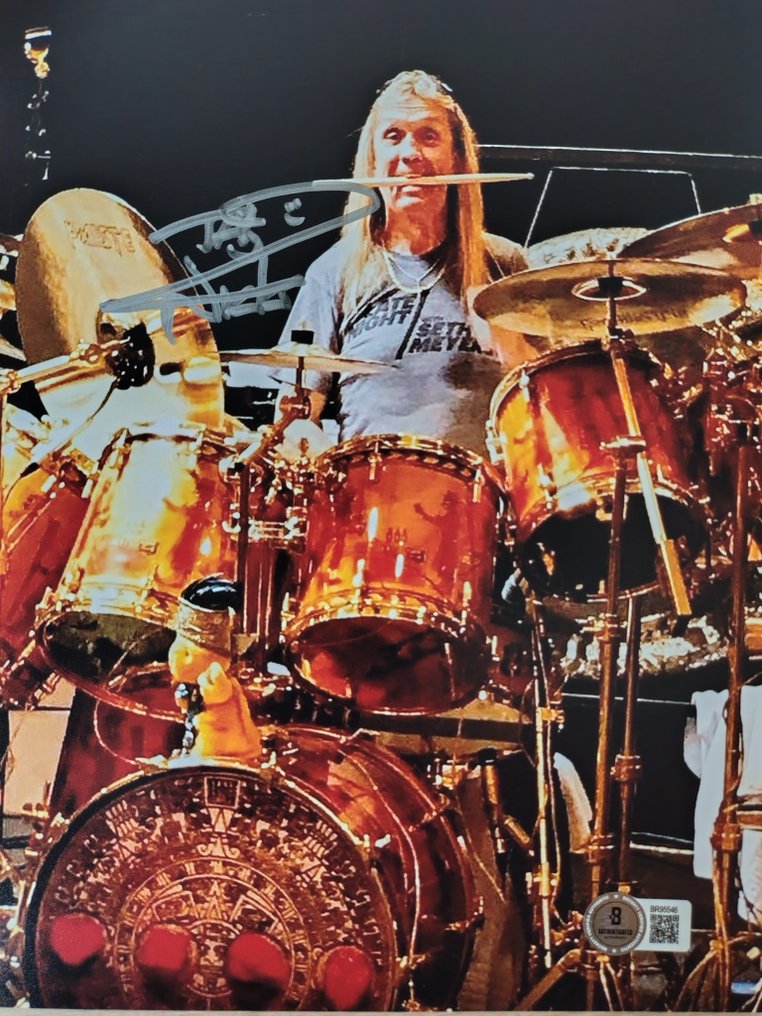 Iron Maiden - Nicko McBrain - Signed in person w/ Beckett Holo COA #1.0