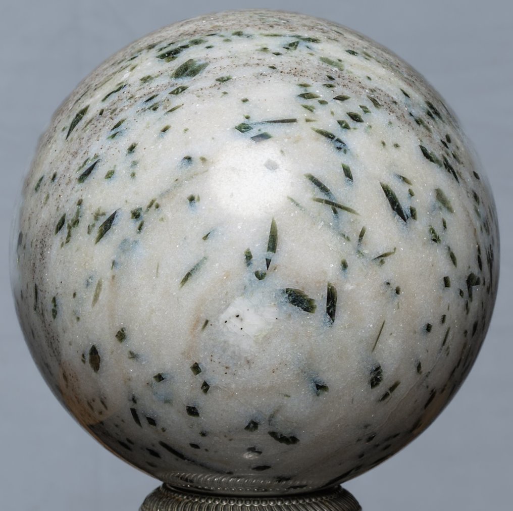 Πράσινη Τουρμαλίνη Ωραία μεγάλη πράσινη σφαίρα τυρμαλίνης - Ύψος: 12.99 cm - Πλάτος: 12.99 cm- 3292 g #2.1