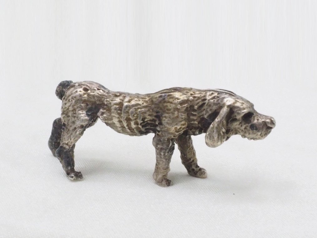 Miniature figure - Cane da caccia - .800 silver #3.2