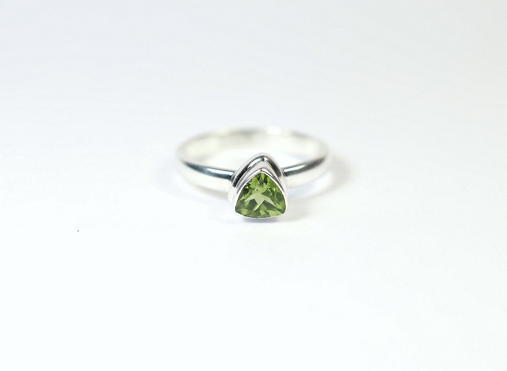 橄榄石 戒指 / 切割 / 新- 2.8 g - (1) #1.0