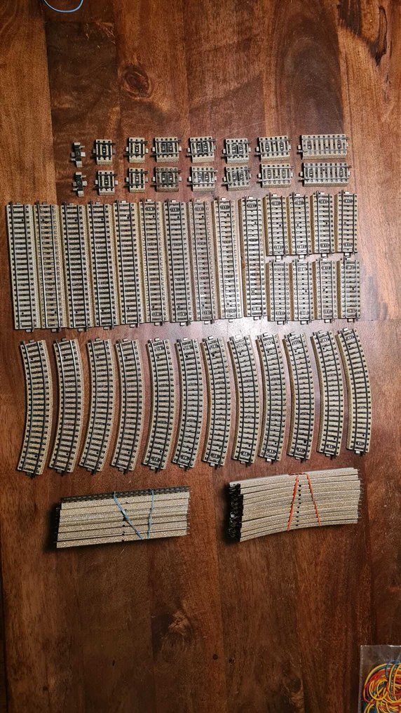 Märklin H0 - Σετ τρένων (134) - Märklin H0 M-ράγες – μεγάλη πλήρης συλλογή (131 ράγες + αξεσουάρ) – με υλικό διακοπτών & #1.0