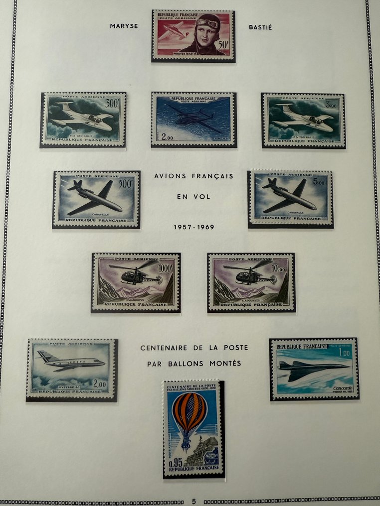法国  - 收藏“空中电话及电话” (包括 PA 5、6、27、29..)，全新 - B/TB #3.2