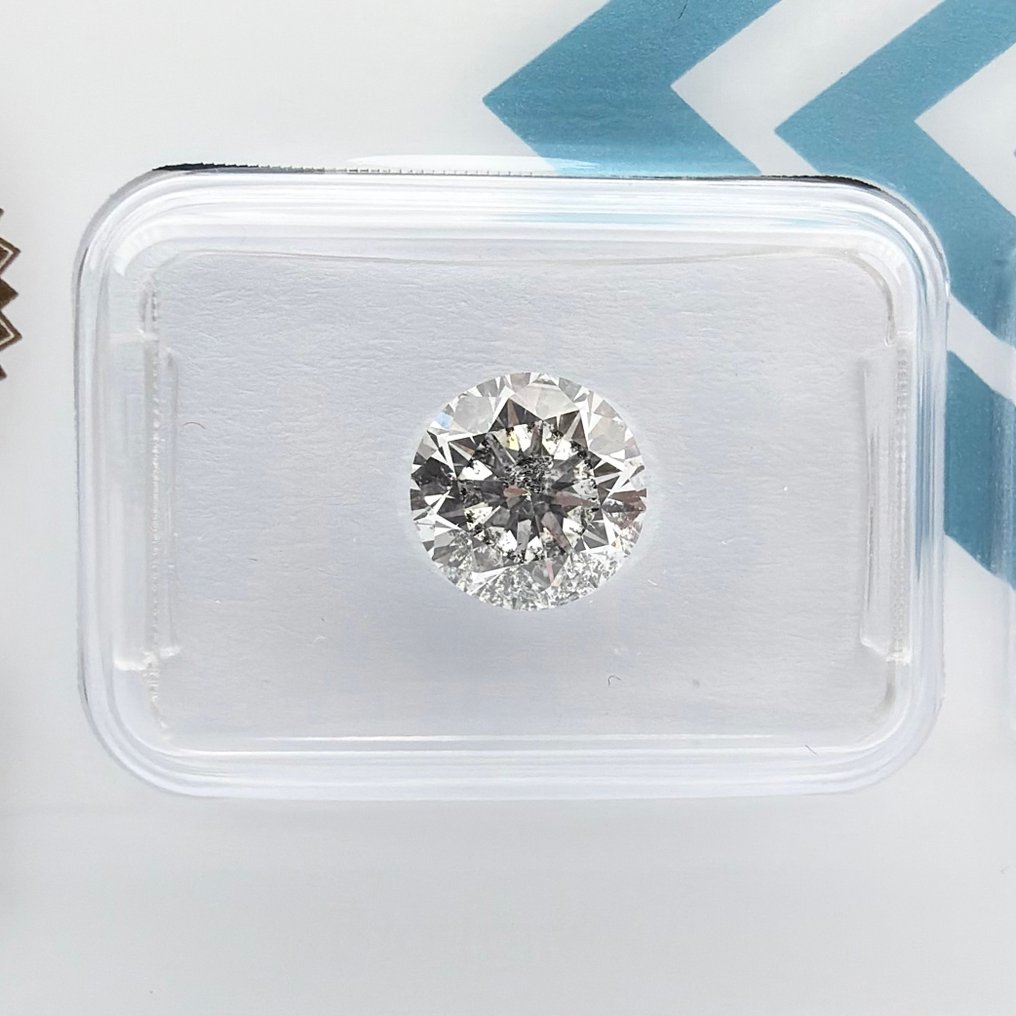没有保留价 - 1 pcs 钻石  (天然)  - 1.77 ct - 圆形 - E - I1 内含一级 - 国际宝石研究院（IGI） #3.2