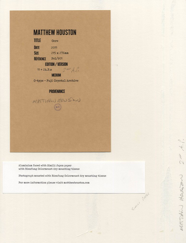 Matthew Houston (1961) - Cere #4.3