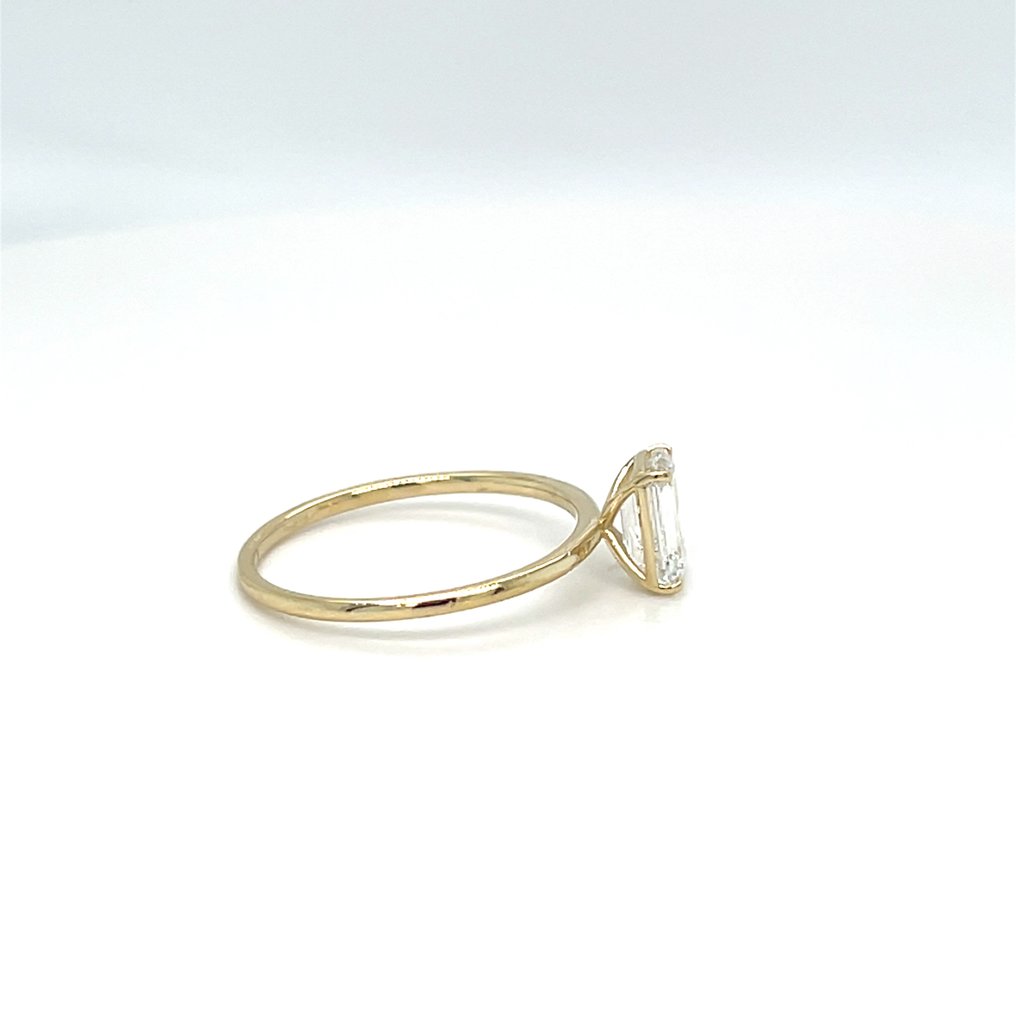 No reserve price - Ring - 14 kt. Yellow gold - 1.02ct. tw. Diamond (Lab-grown) #2.1