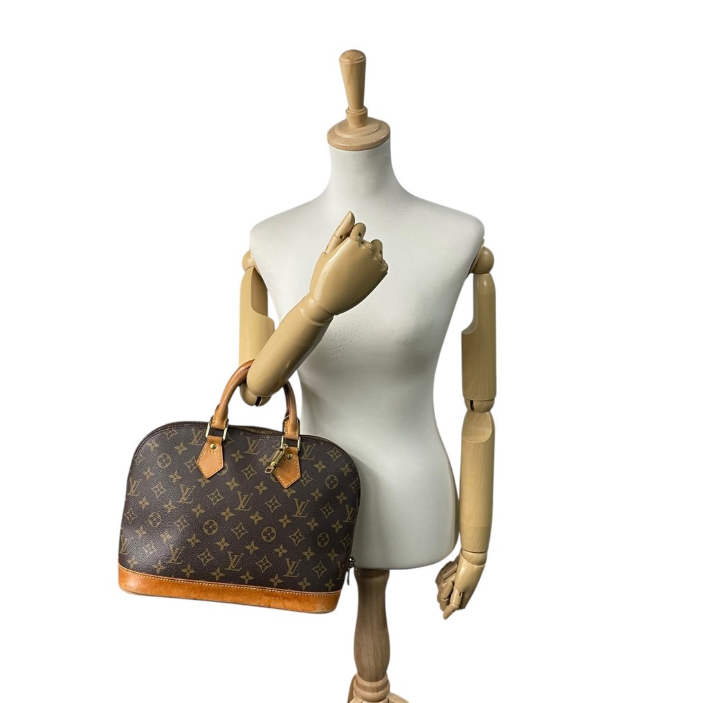 Louis Vuitton - Monogram Alma PM Handbag Classic Structured Top Handle Bag Gold Hardware - 手提包 #3.2