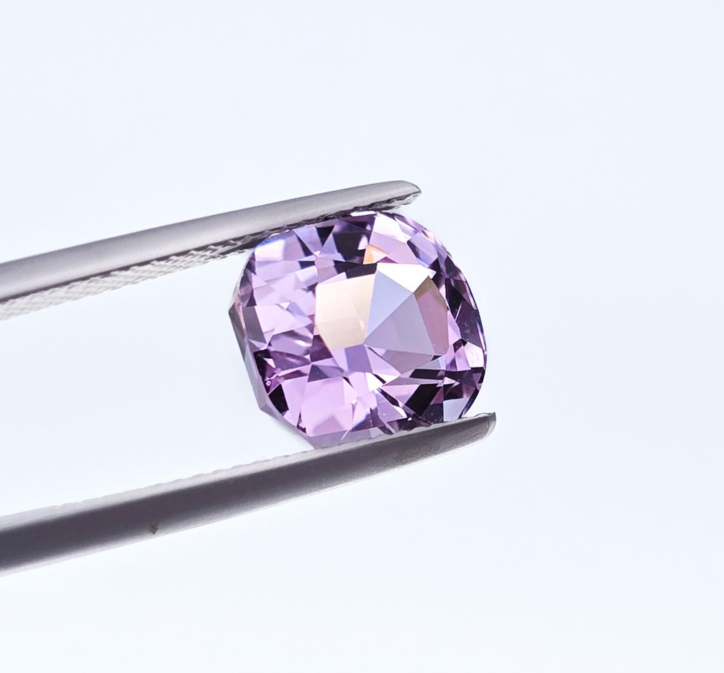 没有保留价 - 1 pcs  粉色, 紫罗兰色 紫锂辉石  - 6.28 ct - 安特卫普宝石检测实验室（ALGT） #3.2