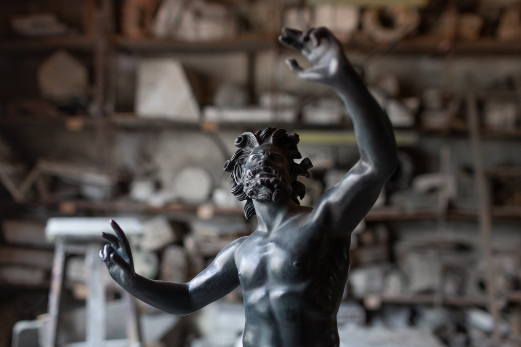 Γλυπτό, Fauno danzante - 75 cm - Μπρούντζος - 1900 #1.0