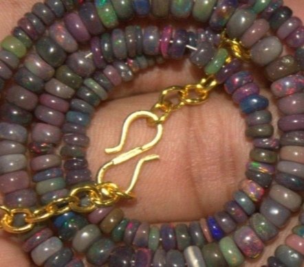 Opala Colar AAA+ Black Fire- 10 g - (1) #4.3