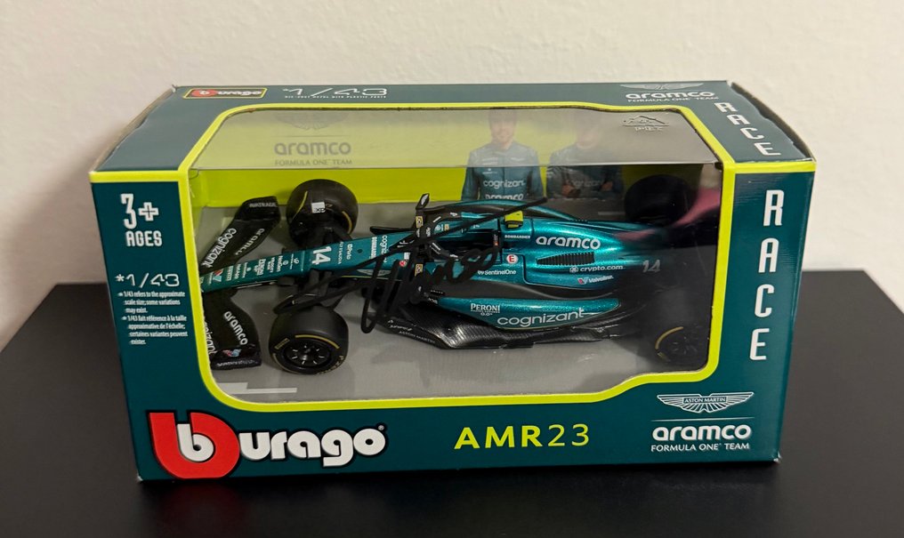 Aston Martin Aramco Cognizant Formula One Team - Formula One - Fernando Alonso - 2023 - Skala 1/43 modelbil  #1.0