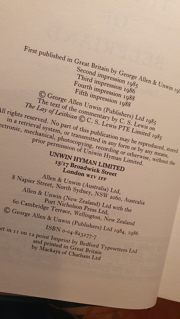 J.R.R. Tolkien - The History of Middle Earth - 3 - The Lays of Beleriand - 1985-1988 #3.2