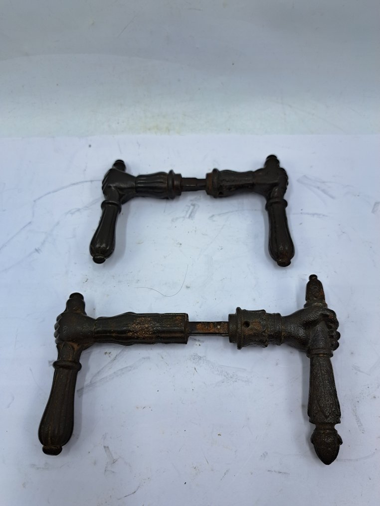 Antico Maniglia per porta - 1920-1930 - Due maniglie di porta antiche  #2.1