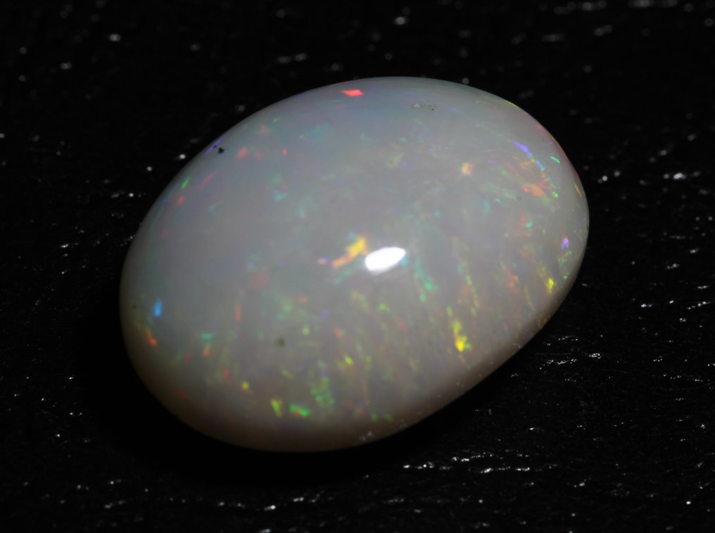 沒有保留價 白色 蛋白石 - 15.80 ct - Instituto Gemólogico Español (IGE) - 颜色游戏 #4.3