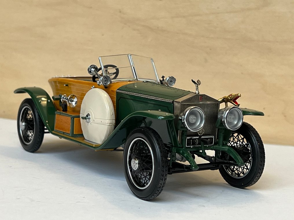Franklin Mint Precision Models 1:24 - Modellino di auto decappottabile - Rolls Royce uit 1914 met houten carrosserie. #1.0